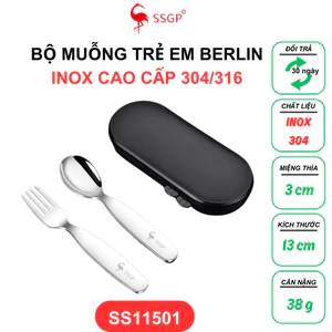 Muỗng ăn dặm cho bé tập ăn cao cấp SSGP - Thìa tập ăn Muỗng cho bé ăn dặm Muỗng silicon cho bé