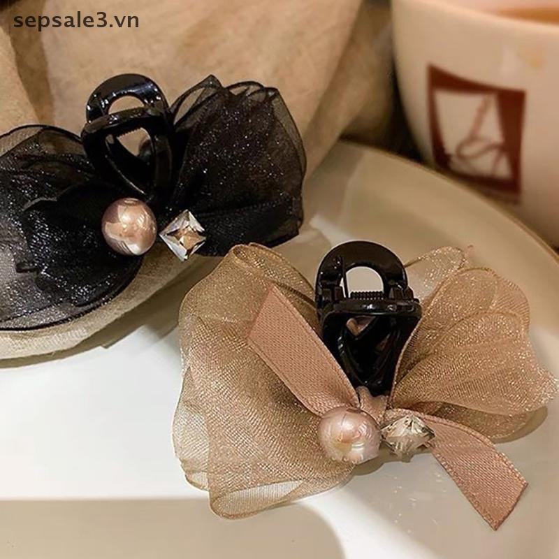 # Sepsale # Kẹp Tóc Nơ Thanh Lịch Dành Cho Nữ Bé Gái Nơ Ngọt Ngào Barrettes Thời Trang Móng Vuốt Tóc Nhỏ Đa Năng Phụ Kiện Tóc Quà Tặng.