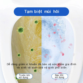 Combo 20 Viên Tẩy Bồn Cầu 2 in 1 Loại Bỏ Mảng Bám, Khử Mùi Hôi, Diệt Vi Khuẩn 99,9% NGÓI HOME - TBC01