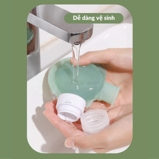 Chai Chiết Dầu Gội Sữa Tắm Silicone Chai Chiết Mĩ Phẩm Mềm Mại An Toàn Dung Tích 60ml BC02 -NGÓI HOME