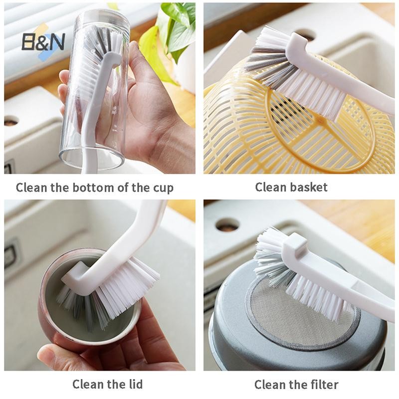 Bàn chải B & N Clean N Tay cầm dài Bình sữa bình thủy tinh Bàn chải sạch.