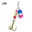 METUBE 10 / 30 Chiếc Mồi Nhân Tạo Spinner, Kim Loại Nước Ngọt Thiết Bị Nước Mặn Quay Mồi, 6 cm Phụ Kiện Câu Cá Wobblers Câu Cá Cho Cá Chép Câu Cá