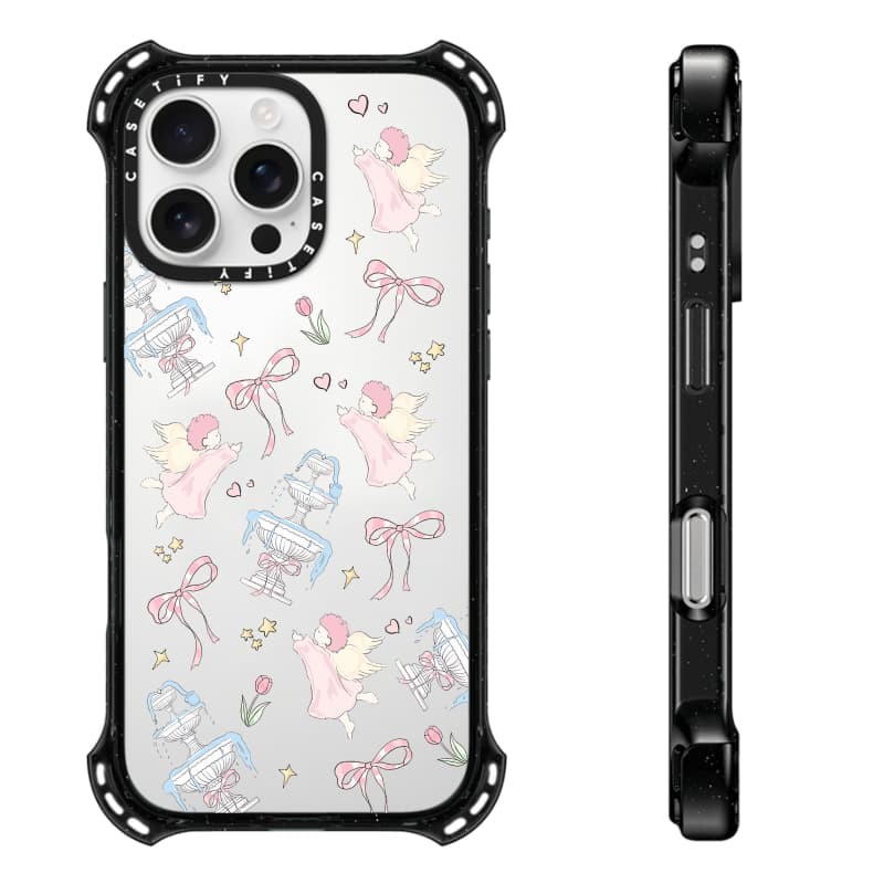 Casetify X To angel Ốp lưng Acrylic cứng hút từ tính cho Apple IPhone 14 / 15 / 16 Pro Max với bao bì cao cấp