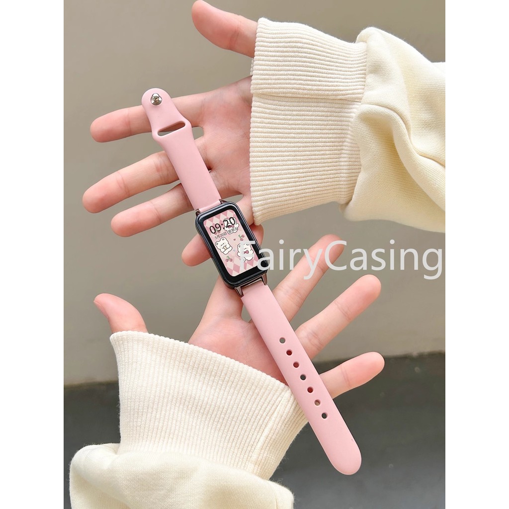 Dây Đeo Silicon Cho Huawei Band 11 Pro 10 9 8 7 6 Vòng Tay Thể Thao Mềm Dây Đeo Tay Cho Honor Band 9 6 Phụ Kiện