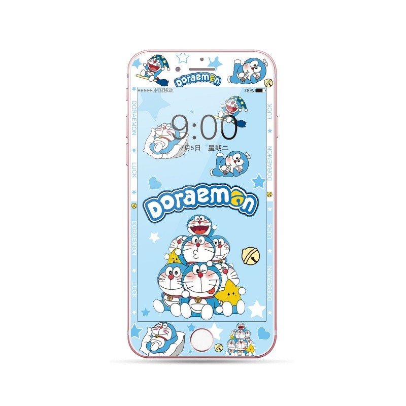 3d 9H Phim Hoạt Hình Bảo Vệ Màn Hình 4.7 5.5 inch Kính Cường Lực Cho iphone 5 5s 4 4s se 6 6s 7 8 plus se2 se3
