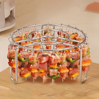 Giá đỡ xiên JOYFULLIFE, Giá nướng dọc 12 / 24 / 49 có thể tháo rời, Giá đỡ xiên nướng bằng thép không gỉ cho phụ kiện nồi chiên không khí