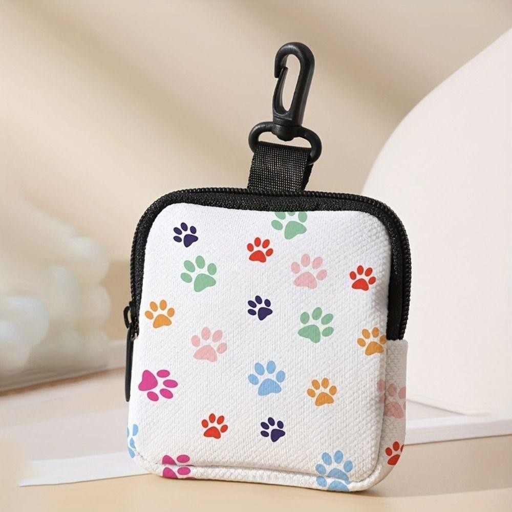 Ví HAPPYNOOK, Ví đựng tiền xu chống nước đa chức năng, Túi đựng tai nghe in hình con hổ Mini