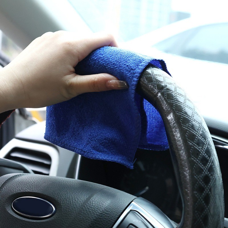 Khăn Microfiber Mềm - Khăn Lau Xe Ô Tô - Vải Vệ Sinh Gia Đình Tự Động Chi Tiết Vải Đánh Bóng