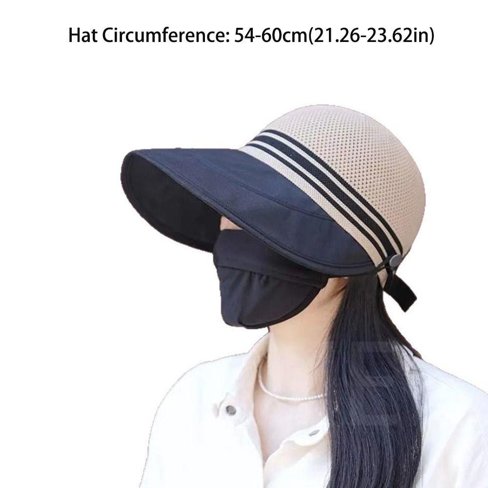 Mũ xô HOBBYIN, Vành rộng Mũ ngư dân thoáng khí, Mũ đi biển chống tia cực tím có thể gập lại dành cho nữ