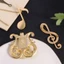 DELMER Treble Clef Pins, Hợp kim Music Note Eighth Note Pin, Nhạc cụ cổ điển vàng tinh tế G Clef Trâm cài buổi hòa nhạc