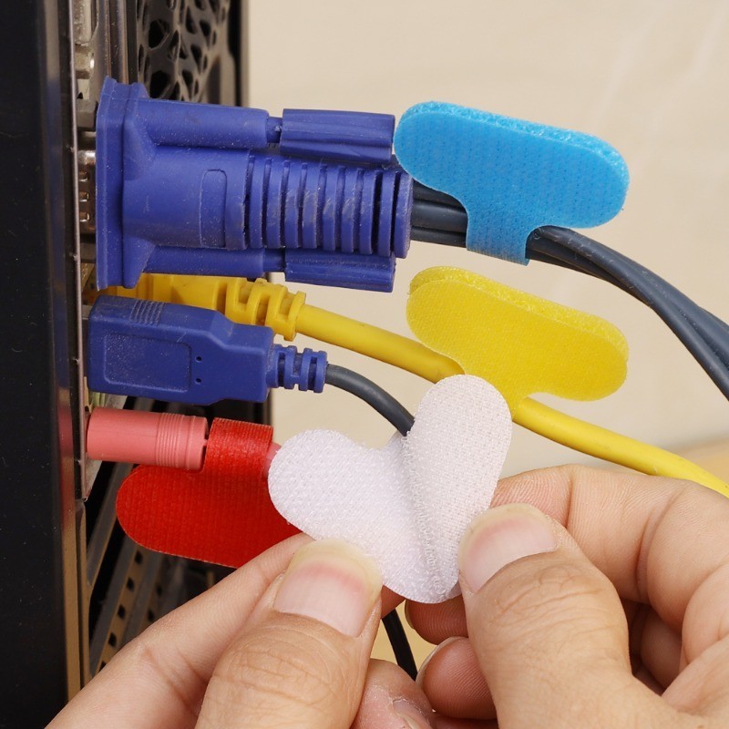 [Nổi bật] Nhãn cáp dữ liệu - Thẻ cáp Nylon - Dụng cụ đánh dấu dây lưới - Dụng cụ sắp xếp dây văn phòng - Có thể ghi, tái sử dụng, tự khóa, đầy màu sắc - Dây buộc lưu trữ - Phụ kiện dây điện