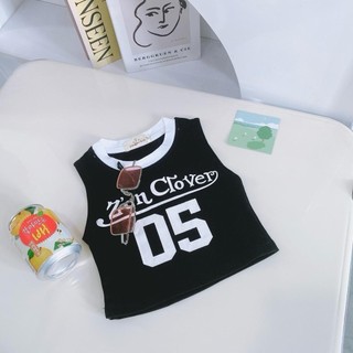 A27-Áo ba lỗ bé gái form croptop cho bé gái - Size 8-35Kg