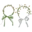 Flgo Eye Catching Pearl Leaf Headband Sweet Kid Phong Cách Dân Tộc Chụp Ảnh Băng Đô Quấn Tóc