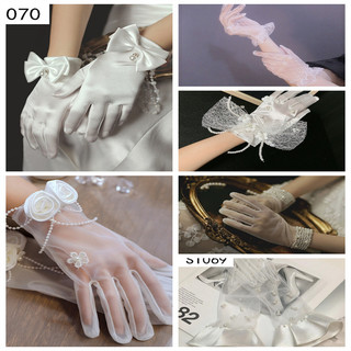 1 đôi găng tay cưới cô dâu phụ kiện váy cưới