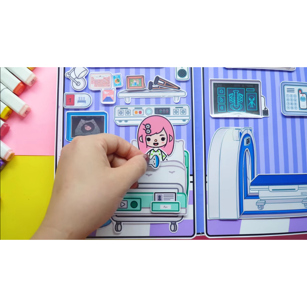 Ngôi nhà của bé Hospital ABC In Quiet Book đồ chơi trẻ em sweetie pie
