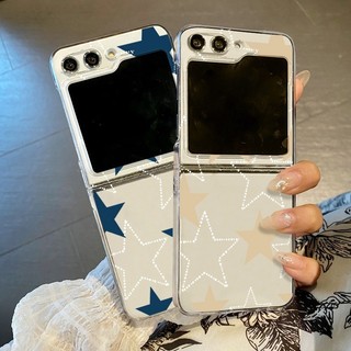 Stra Họa Tiết Trong Suốt Cho Samsung Galaxy Z Flip 5 Flip 4 Flip 3 Trong Suốt Cứng PC Gấp Ốp điện thoại Cho Samsung Z Flip5 Flip4 Flip3