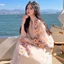 YRBWD Mùa Hè Hijab, Vải Lanh Cotton Khăn Đi Biển Nữ, Thời Trang Siêu Mỏng Thêu Hoa Chống Nắng Khăn Choàng Và Quấn