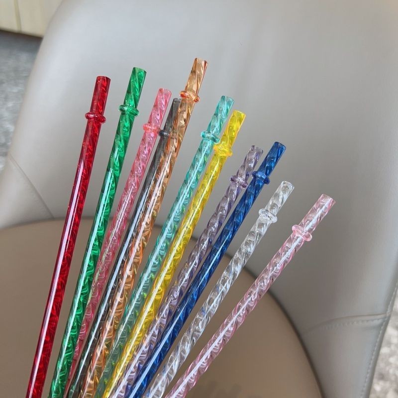 8x26mm Phụ kiện cốc rơm bằng nhựa, chịu nhiệt, tái chế, ống hút đa năng ...