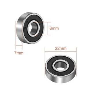 XIKE 608-2RS [ABEC-9] - Size 8x22x7mm Vòng bi rãnh sâu chất lượng cao 608ZZ [ABEC-9]