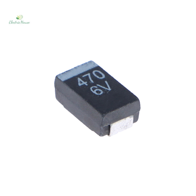 [Nhà Điện] 10 Cái 6.3V470UF 477J 470UF 6V D743 Loại D Tụ Điện Tantalum mới