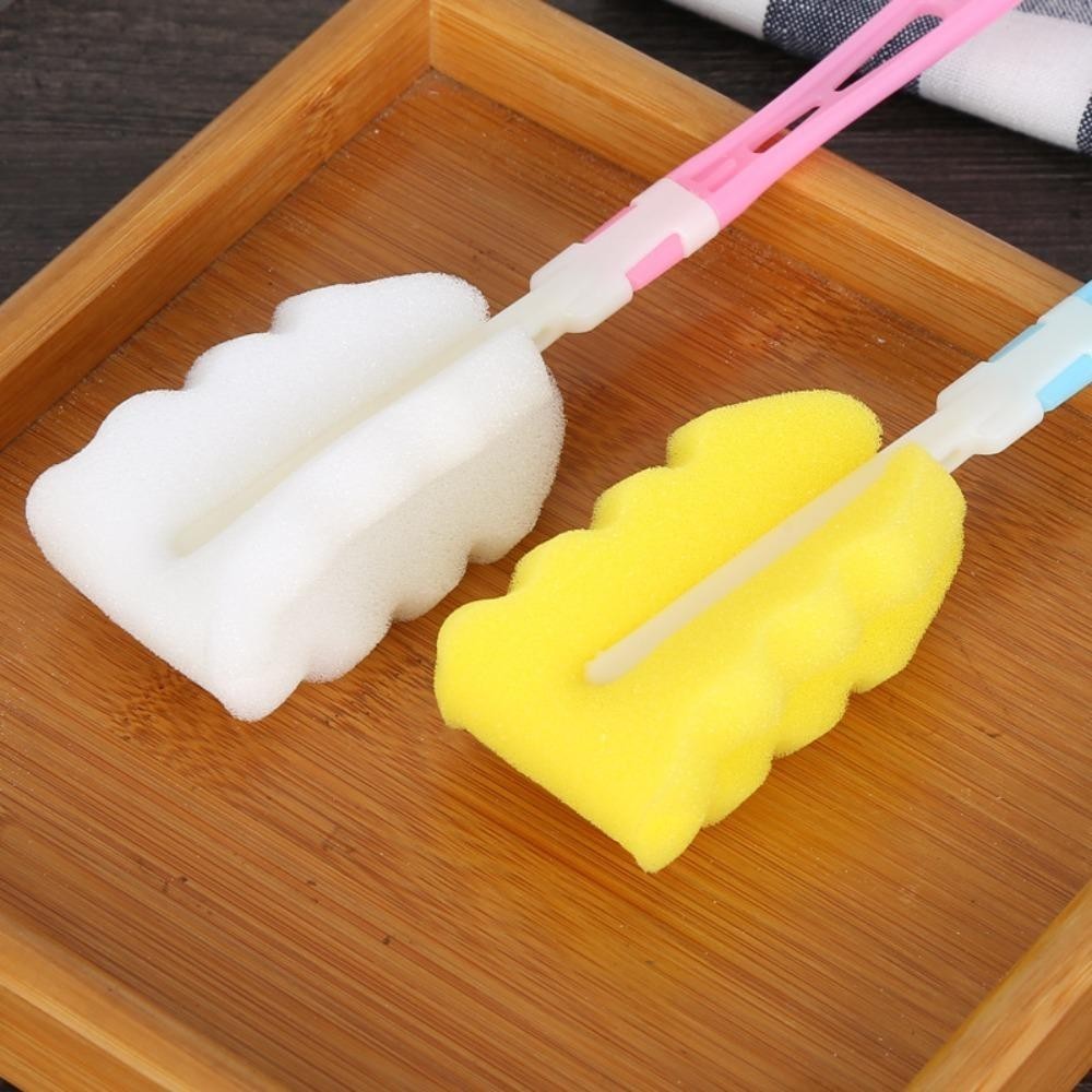 Bàn chải cốc xốp ODAKA, Bàn chải bình sữa di động có thể gập lại, Bàn chải làm sạch cốc có thể tháo rời hữu ích Chai cổ hẹp