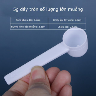 Combo 10 thìa đong định lượng sữa gia vị nấu ăn 1g 3g 5g 10g nhựa PP an toàn sức khỏe SUNND