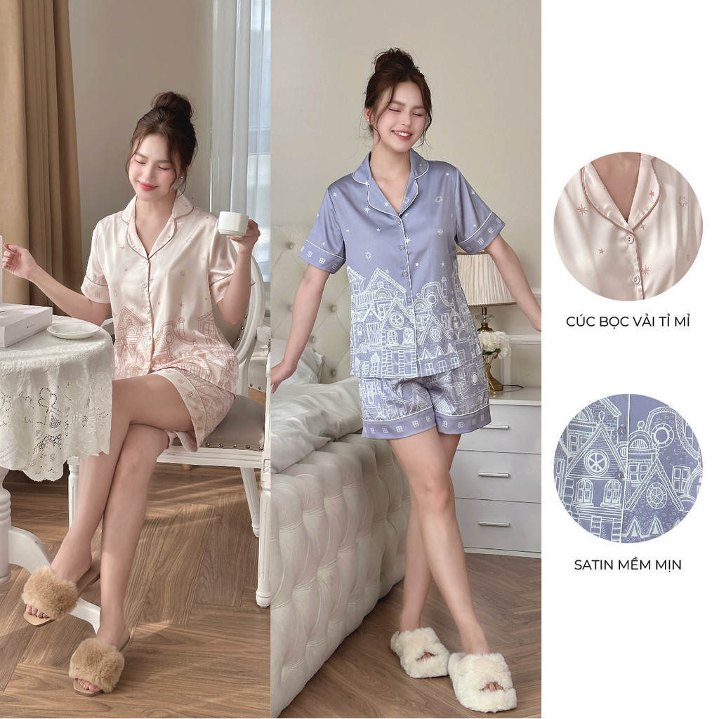 Ảnh BỘ MẶC NHÀ SHE BY ZAM - TCDA43 - BỘ NGẮN TAY QUẦN ĐÙI THÀNH PHỐ 1