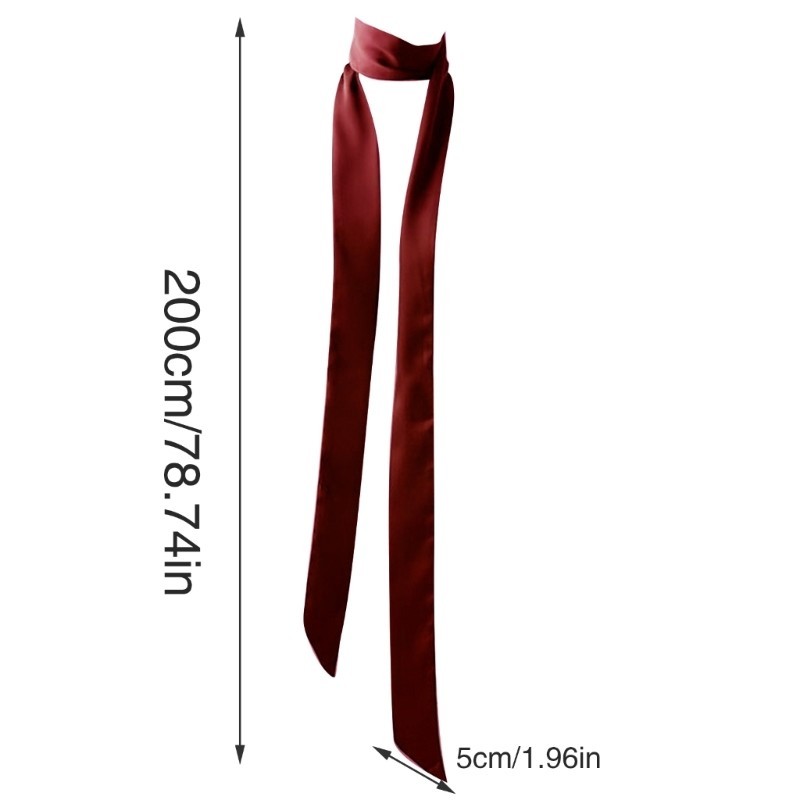 Vic Ribbon Khăn quàng cổ lụa buộc tay Ruy băng Khăn quàng cổ phong cách Hàn Quốc Cà vạt tóc