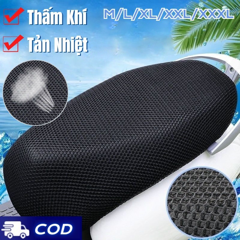 Áo Lưới Bọc Yên Xe Máy Chống Nóng Yên Xe Khi Sử Dụng Mùa Hè Bọc Ghế Xe Điện, Bọc Ghế Xe Máy, Phụ Kiện Xe Máy M-3XL