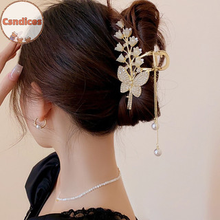Csndices Ánh Sáng Kim Cương Giả Phong Lan sel Hoa Hồng Móng Vuốt Tóc Barrette Phụ Kiện Tóc VN