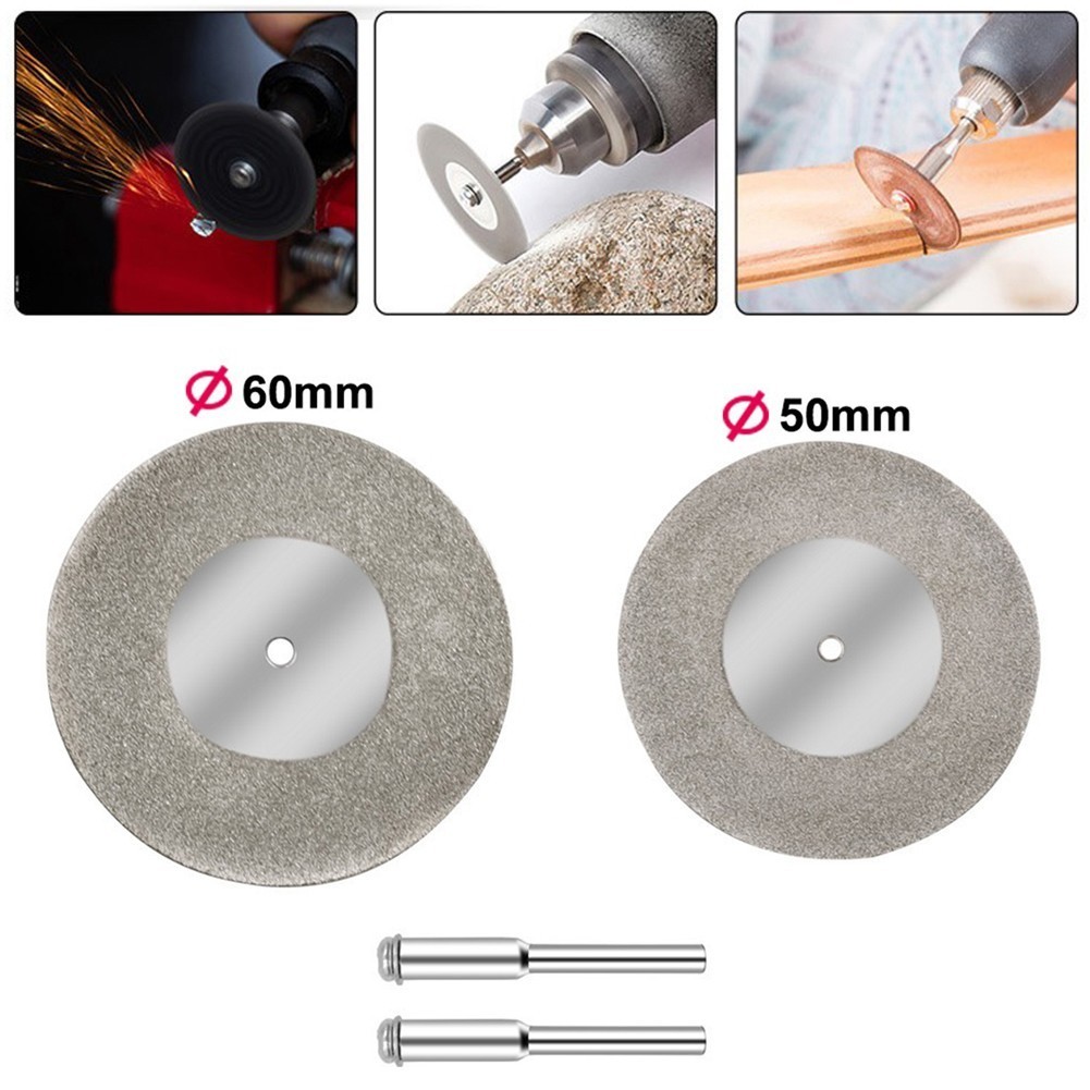 [Cosyh] Bánh mài kim cương 40 50 60mm Đĩa cắt gỗ Phụ kiện dụng cụ quay
