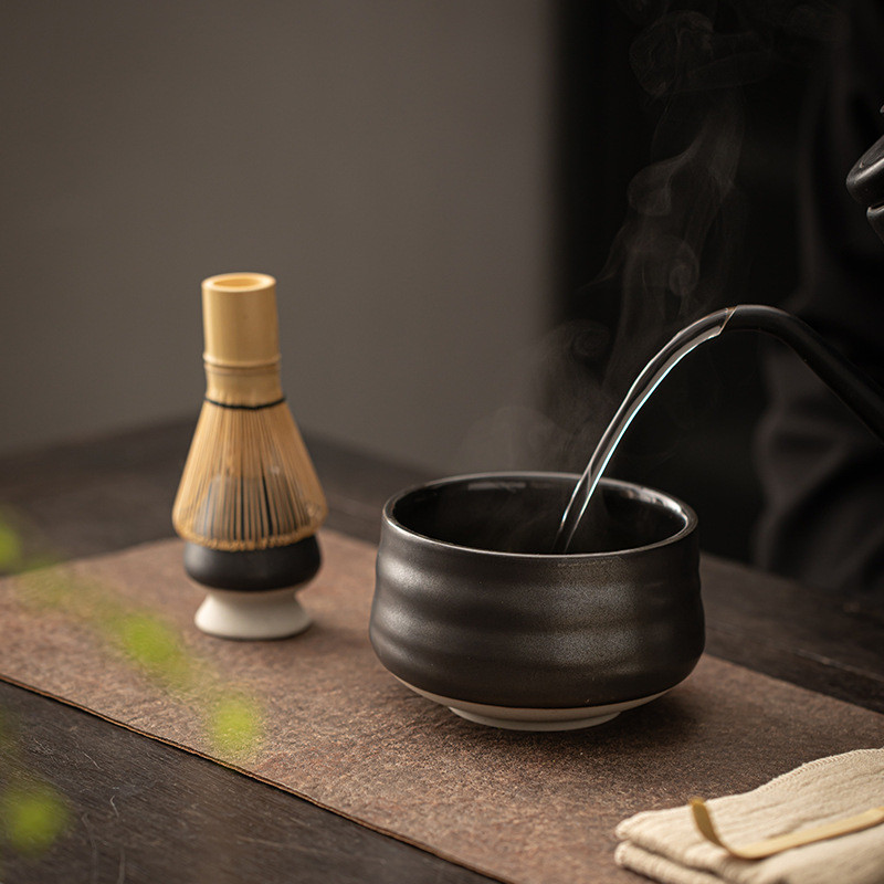 Chổi đánh Matcha, Cây khuấy trà xanh ,Dụng Cụ Pha Trà, Phụ Kiện Trà Nai Decor，Làm bằng tre