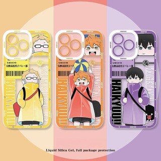 Anime Hoạt Hình Haikyuu Vỏ Cho IPhone 13 12 Mini Pro Max 11 Mềm Dễ Thương Xu Hướng Silicon Thương Hiệu Trong Suốt Vỏ Điện Thoại