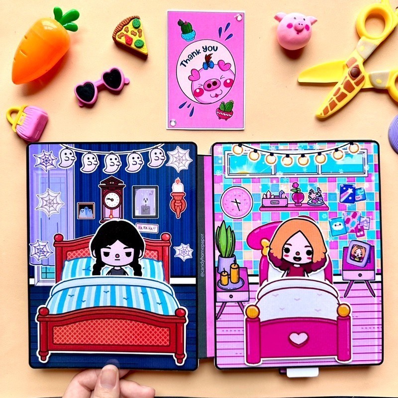 toca life world Book Toka vào thứ Tư và Phù Thủy ngôi nhà búp bê ngôi nhà búp bê giấy ngôi nhà giấy nhà của beauty.hol