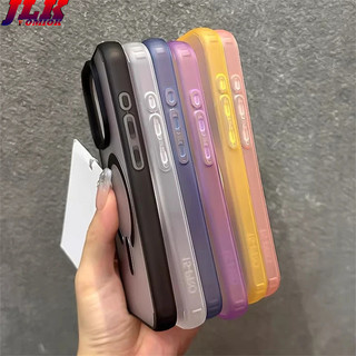 [Jlk] Ốp Sạc Không Dây Từ Tính Mờ Trong Suốt Cho iPhone 15 14 Plus 13 12 Pro Max 11 Jelly Ốp Lưng Cứng Chống Sốc
