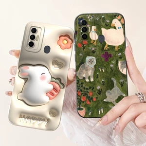 Dành Cho Tecno Spark 7 Ốp Lưng KF6 KF6j KF6i KF6k Bảo Vệ Camera Silicon Lỏng Mềm Cho Tecno Spark 7T Spark7 Spark7T Vỏ