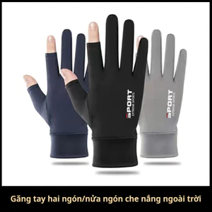 Găng tay chống nắng nam nữ chống tia uv thun lạnh cao cấp RED PT găng tay chống tia uv tẩy da chết