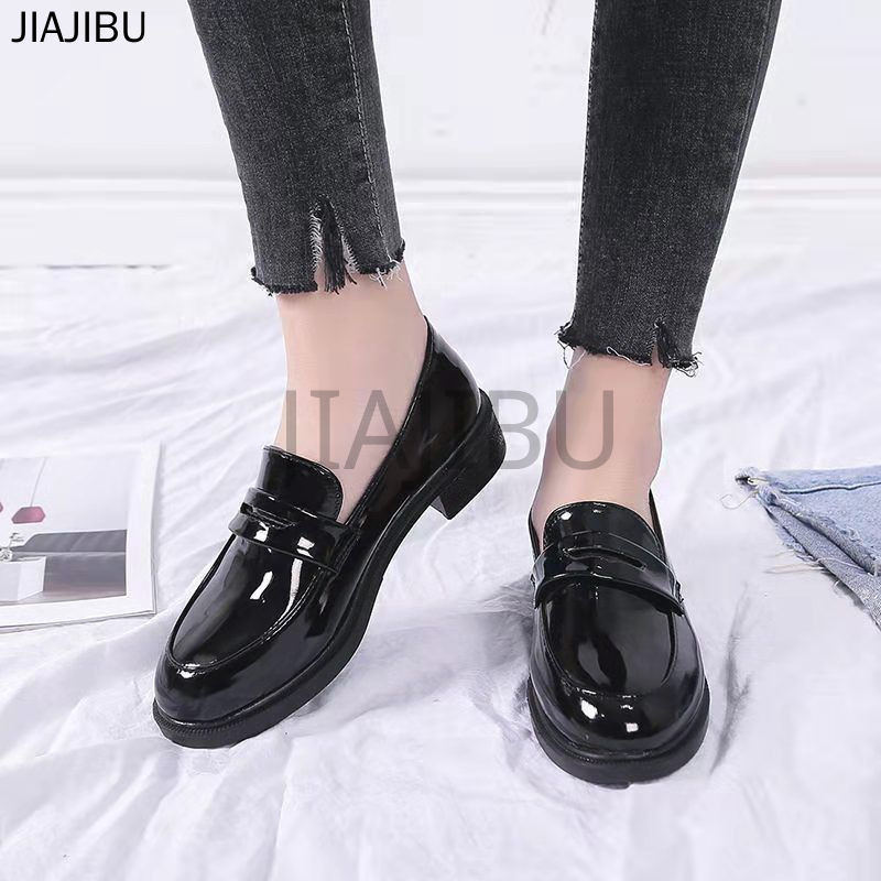 Size 34-46 Giày Da Đế Dày Đế Dày Phong Cách Anh Quốc Giày Nữ Cỡ Lớn 45 Giày Da Sáng Chế Đầu Tròn Chống Trượt 44 Korean Fashion Platform Mary Jane Shoes 43 Giày Đi Học Màu Đen Nhật Bản 42 Retro Casual Lolita Doll Shoes Giày Lười Cosplay Giày Khiêu Vũ
