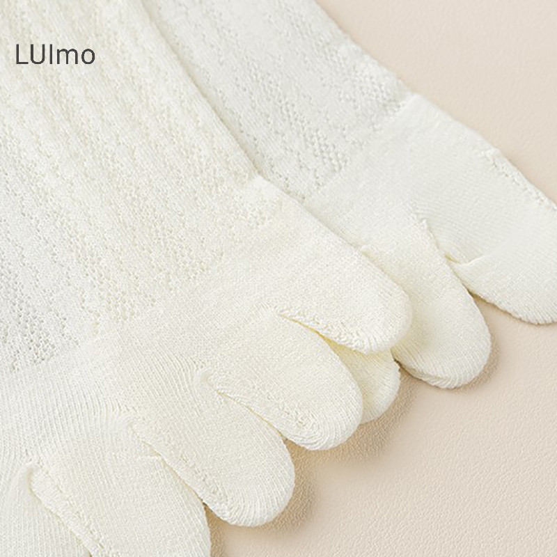 Luimo 5 Ngón Tay Thuyền Sox Nữ Ngón Chân Tất Thời Trang Thoáng Khí Mùa Hè Nữ Cô Gái Siêu Mỏng Cotton Vô Hình Năm Ngón Tất SBS
