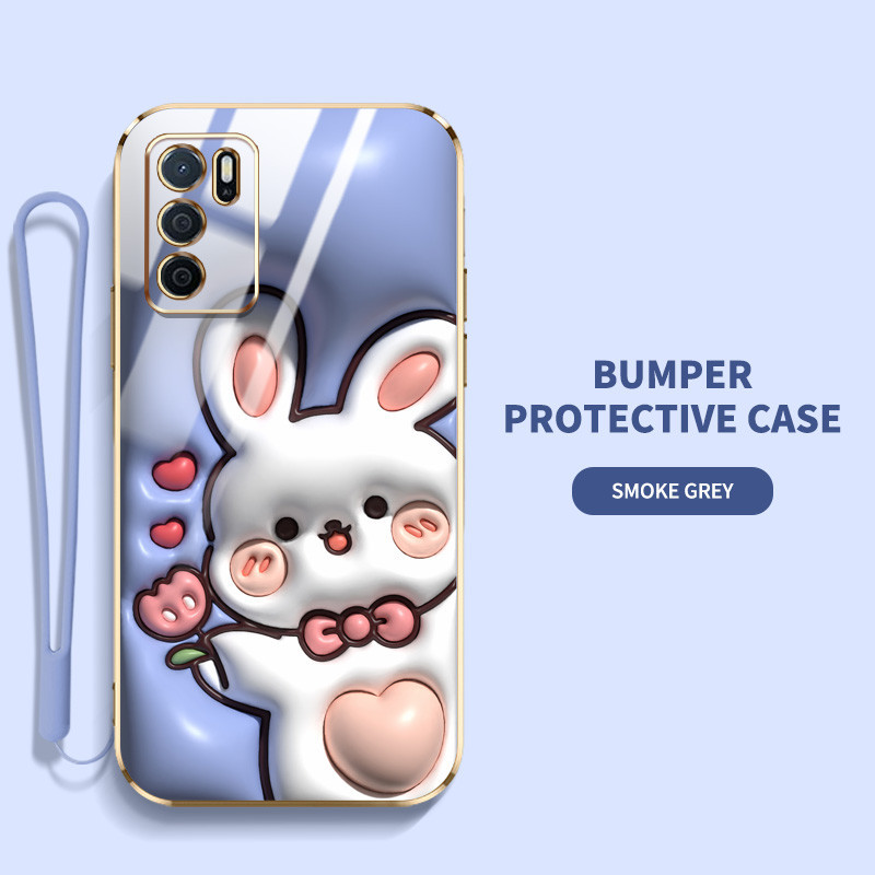 Ốp điện thoại họa tiết động vật dễ thương YBD cho OPPO Reno 12 Pro Reno 12F Realme C65 4G A3 Pro (Ấn Độ) Chất liệu TPU siêu mỏng mạ điện
