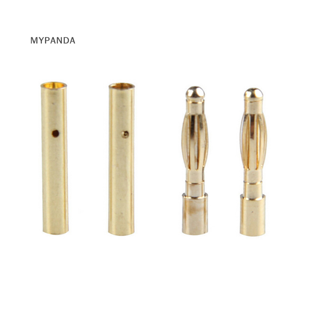 Mypanda 10 Cặp / bộ 2mm Bullet Banana Plug Wire Connector Tool cho RC MALL