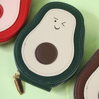 [Giao hàng từ Việt Nam] Ví đựng thẻ Mini FURNICLICK, Hộp đựng thẻ 11 túi đựng thẻ hình quả bơ hoạt hình, Da PU chất lượng cao Danh thiếp sức chứa lớn dành cho nam