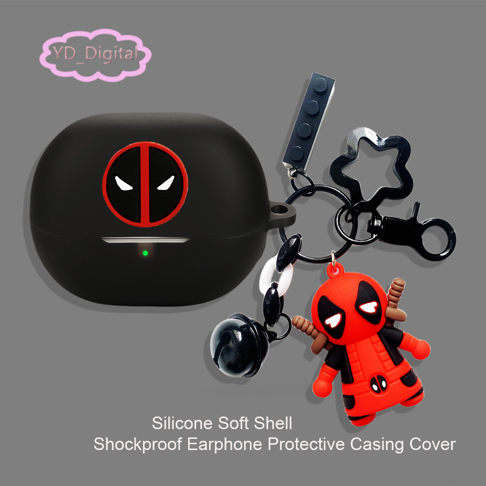 Cho SoundPEATS Pop Clip / UU Clip Case Vỏ Bảo Vệ Tai Nghe Chống Sốc Vỏ Tai Nghe Silicon Vỏ Mềm Có Mặt Dây Chuyền