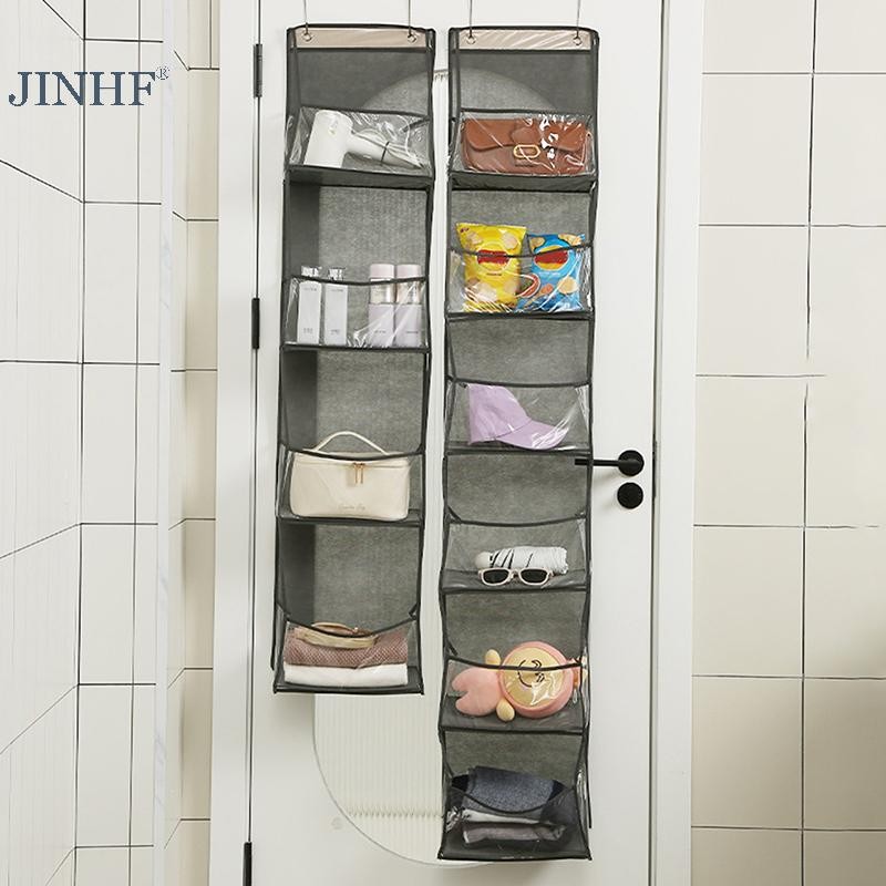 JINHF Túi Vải Đa Năng Cho Phía Sau Cửa Túi Bảo Quản Nhiều Lớp Linh Tinh Sắp Xếp Lưu Trữ HOT