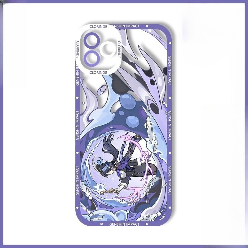 Genshin Impact Case Cho Redmi Note 14 13 Pro Plus 4G 5G Turbo 4 POCO X7 Pro 14C 13C 13 A3 Ốp Lưng Kamisato Ayato Dazai Osamu Nakahara Chuya Alhaitham Clorinde Vỏ TPU Mềm Trong Suốt