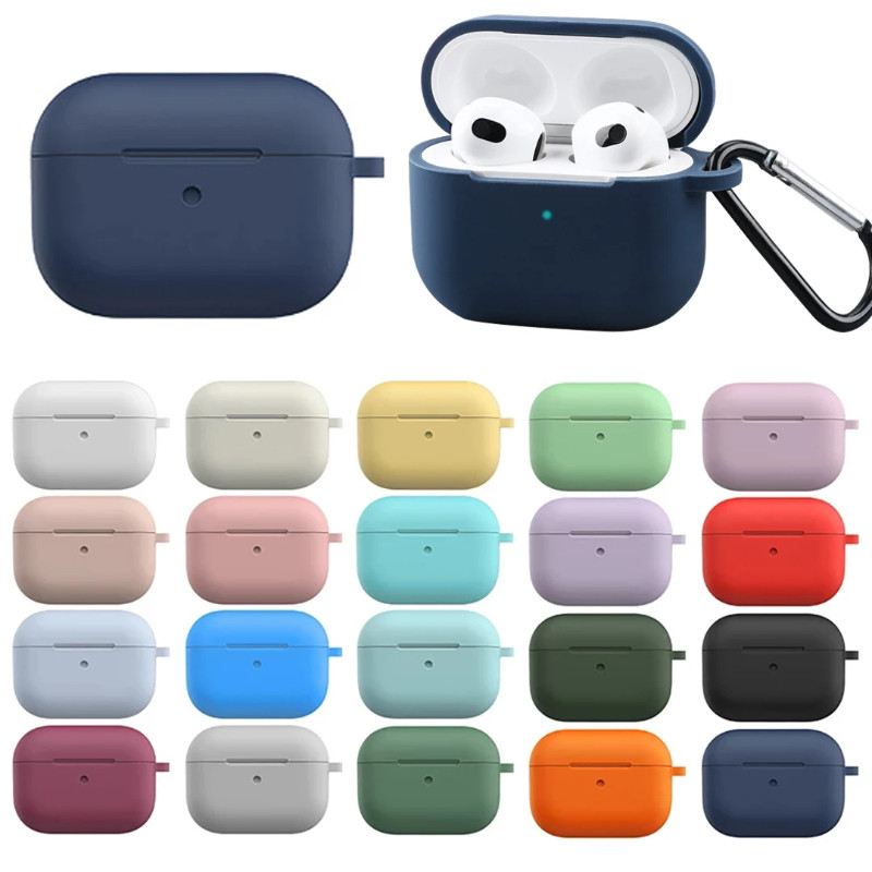Airpods4 Airpod3 Airpod2 AirpodPro Màu kẹo Silicon siêu mỏng Vỏ tai nghe mềm cho Airpods Pro 2 4 3 1 Chống vân tay Tai nghe không dây Bảo vệ cản trước