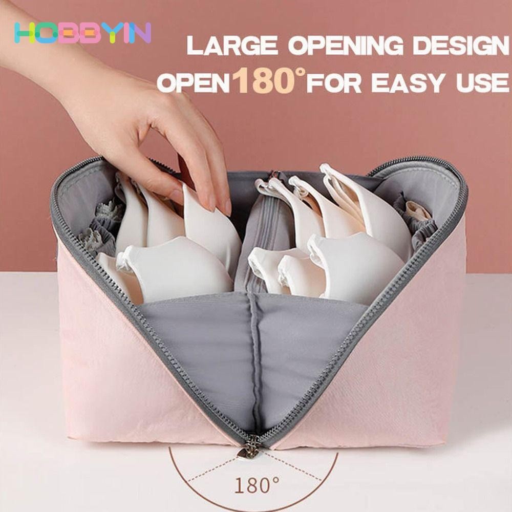 Túi đựng đồ lót HOBBYIN Áo ngực di động Bộ chia du lịch Túi sắp xếp