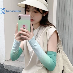 Kudosation UPF50 + Tay Áo Vải Băng Thoáng Khí Nhanh Khô Chạy Thể Thao Chống Nắng Chống Tia UV Vỏ Tay Dài Tay Đi Xe Đạp Tay Áo