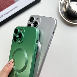 Ốp điện thoại chống sốc sơn kim loại từ tính lỏng cho IPhone 15 14 13 12 11 Pro Max 14 15 plus Vỏ chống sốc