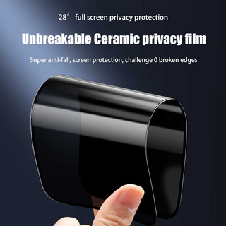 Privacy Full Cover Phim Gốm Cho iPhone 16 15 14 Plus 13 12 Mini 11 Pro Max Matte Chống Nhìn Trộm Bảo Vệ Màn Hình Không Kính